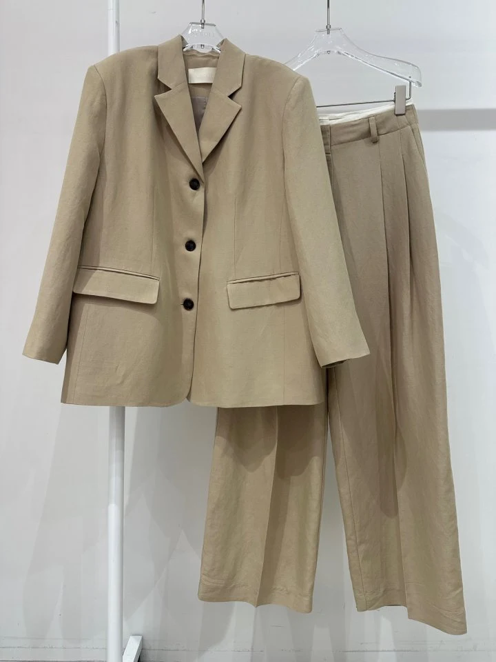 Neroli36 - Korean Women Fashion - #womensfashion - High Linen Contrast Pants - 5