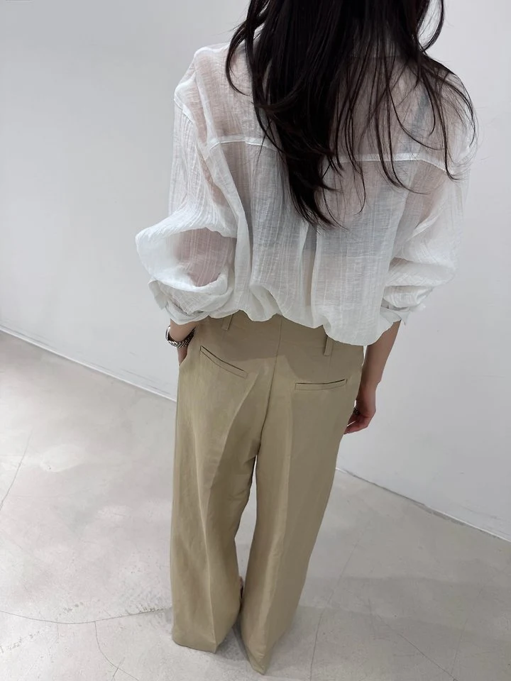 Neroli36 - Korean Women Fashion - #womensfashion - Tencel Pleated Shirt - 8