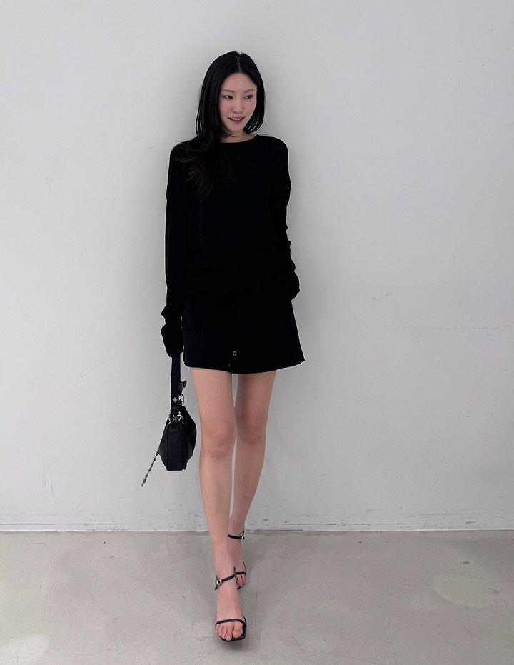 Neroli36 - Korean Women Fashion - #womensfashion - M Back Point Knit Top - 11