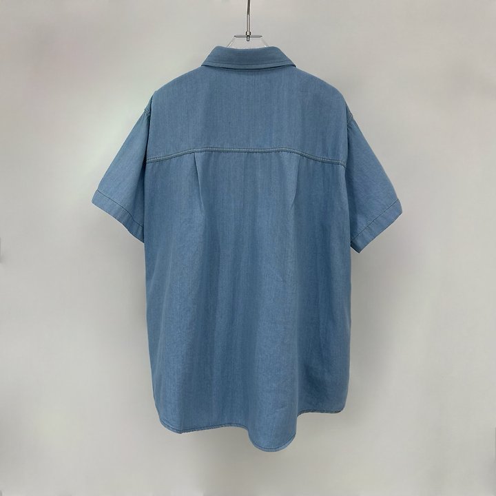 Neroli36 - Korean Women Fashion - #womensfashion - High Denim Shirt - 3