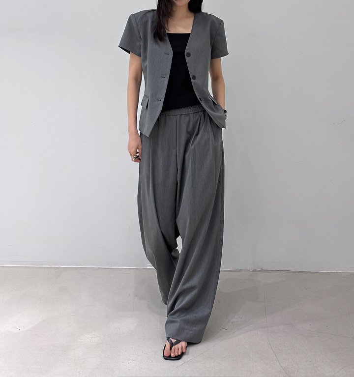Neroli36 - Korean Women Fashion - #womensfashion - Stripe Line Jacket - 5