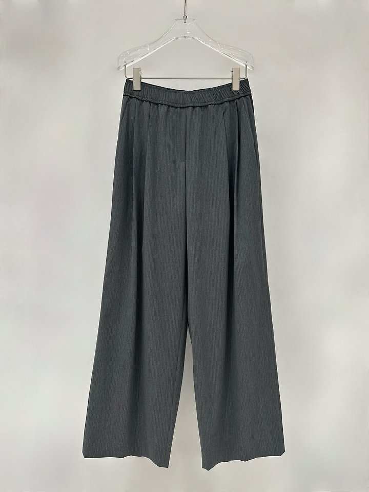 Neroli36 - Korean Women Fashion - #womensfashion - Stripe Pleated Pants - 2