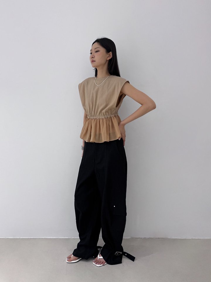 Neroli36 - Korean Women Fashion - #womensfashion - Nut Linen Blouse - 7