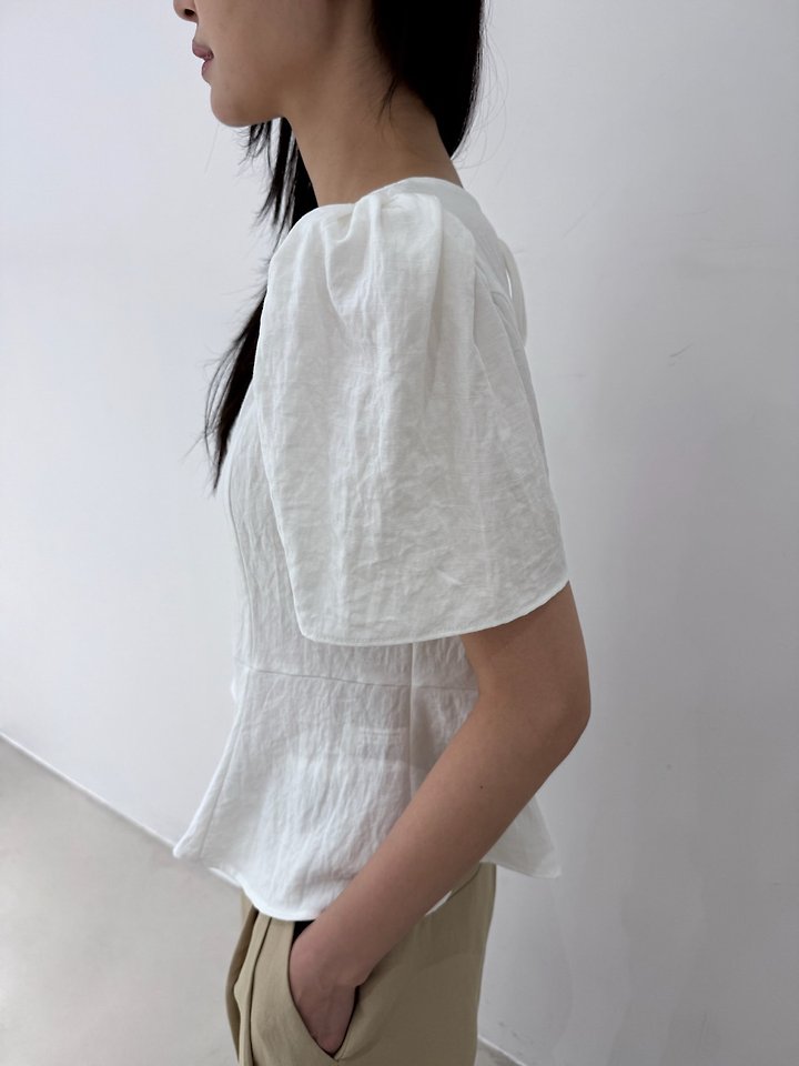 Neroli36 - Korean Women Fashion - #womensfashion - Soft Puff Blouse - 12