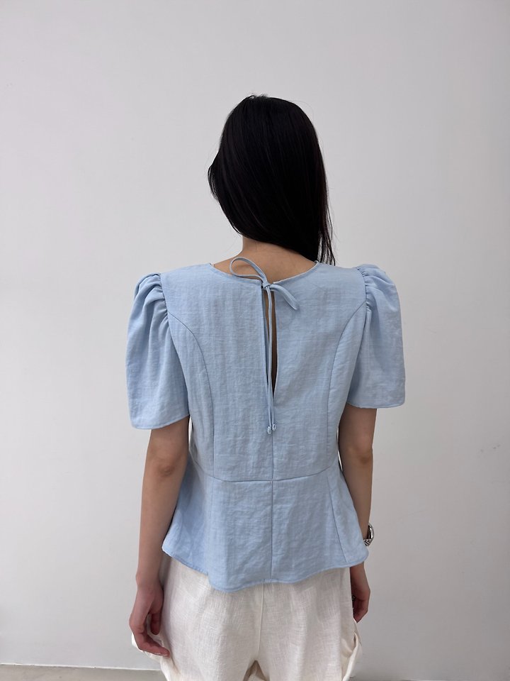 Neroli36 - Korean Women Fashion - #womensfashion - Soft Puff Blouse - 6