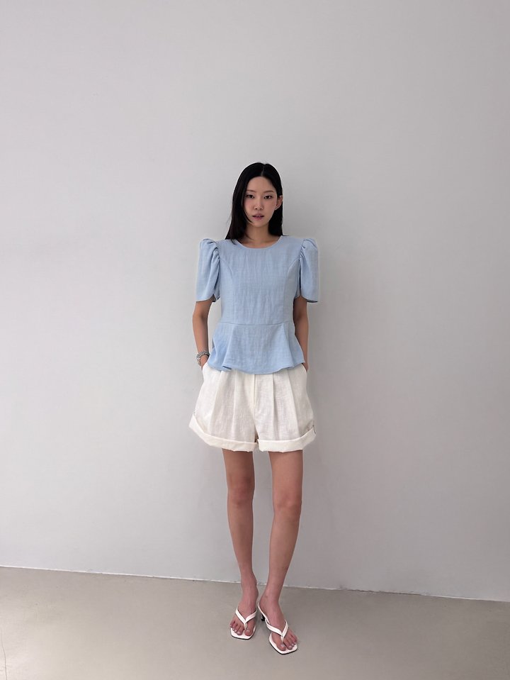 Neroli36 - Korean Women Fashion - #womensfashion - Soft Puff Blouse - 8