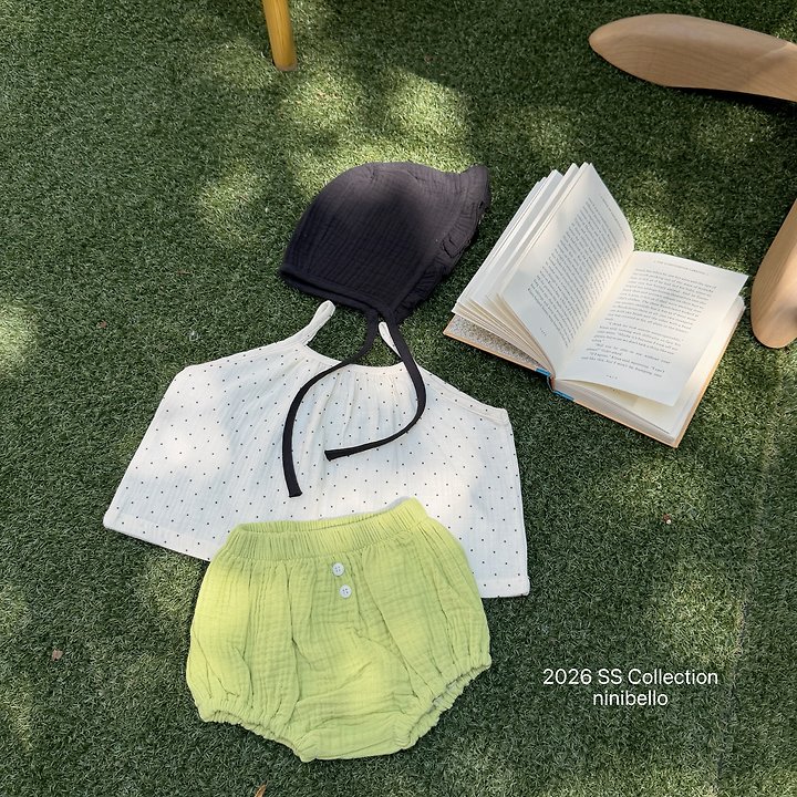 Ninibello - Korean Baby Fashion - #babyfever - (BEBE) Kong Kong Frill Bonnet - 12