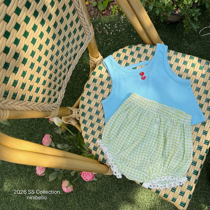 Ninibello - Korean Baby Fashion - #babyfever - (BEBE) Tomato Button Sleeveless Top - 7