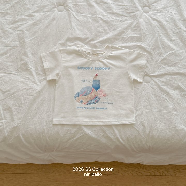 Ninibello - Korean Baby Fashion - #babyfever - (BEBE) Scoop Scoop Tee - 6