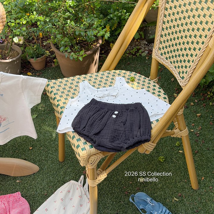 Ninibello - Korean Baby Fashion - #babylifestyle - (BEBE) Bubble Pop Sleeveless Blouse - 11