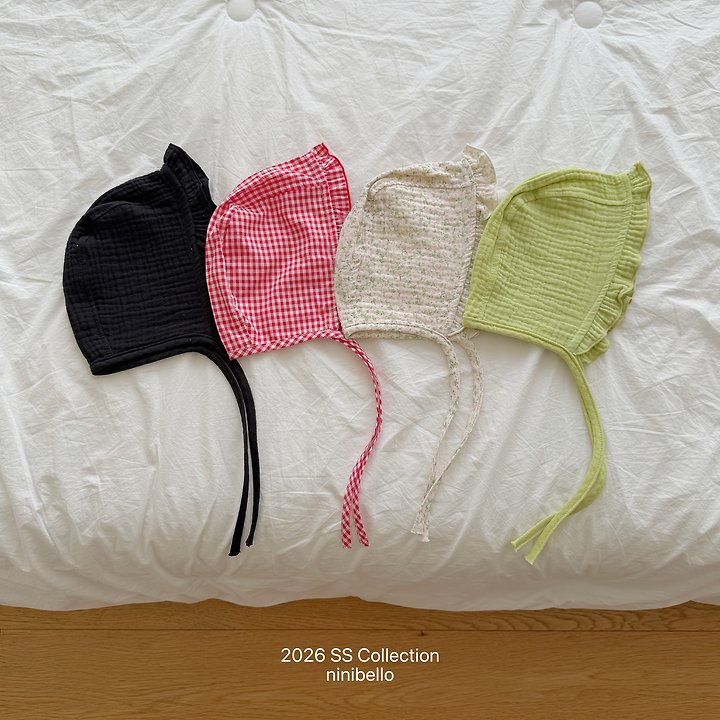 Ninibello - Korean Baby Fashion - #babyootd - (BEBE) Kong Kong Frill Bonnet