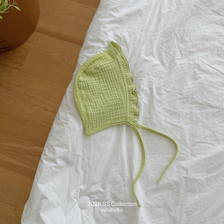 Ninibello - Korean Baby Fashion - #babyoutfit - (BEBE) Kong Kong Frill Bonnet - 3