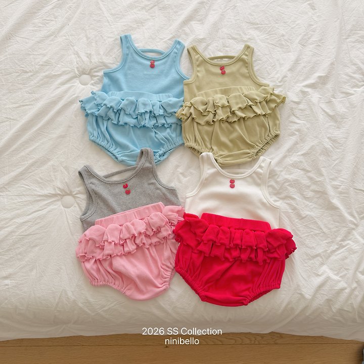 Ninibello - Korean Baby Fashion - #babyoutfit - (BEBE) Pepe Frill Bloomers - 7