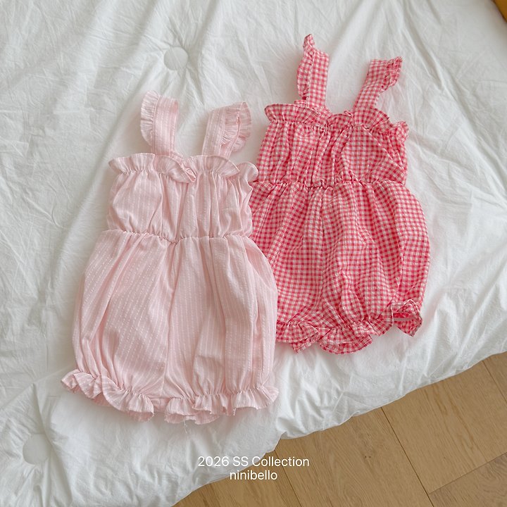 Ninibello - Korean Baby Fashion - #babywear - (BEBE) Picnic Overall Suit - 2