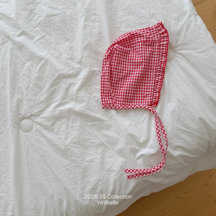 Ninibello - Korean Baby Fashion - #onlinebabyboutique - (BEBE) Kong Kong Frill Bonnet - 5