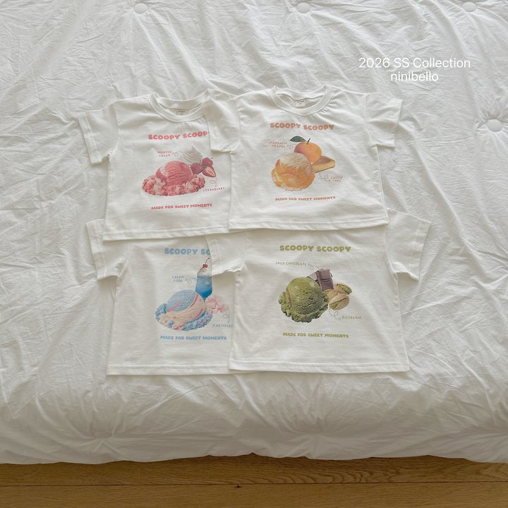 Ninibello - Korean Baby Fashion - #smilingbaby - (BEBE) Scoop Scoop Tee