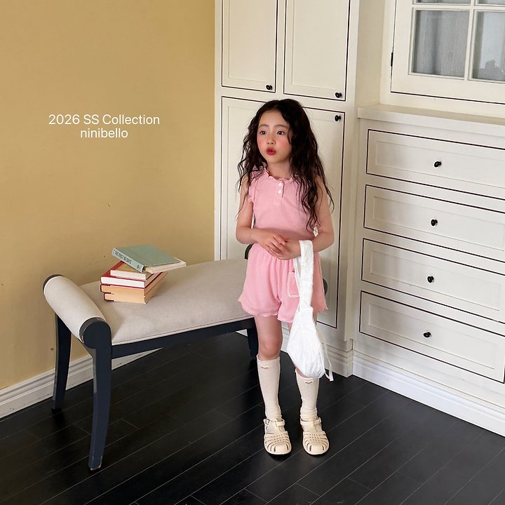Ninibello - Korean Children Fashion - #Kfashion4kids - Romy Frill Sleeveless Tee - 5