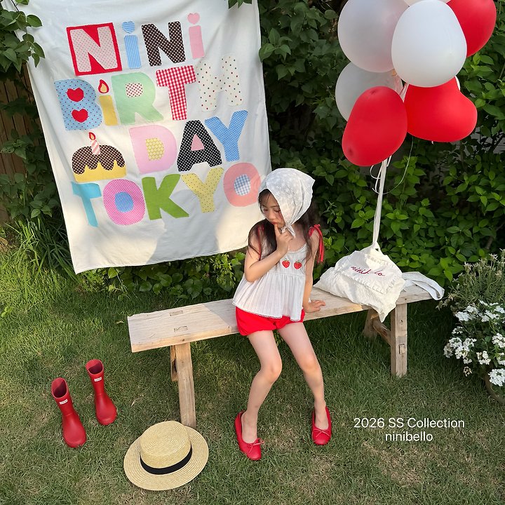 Ninibello - Korean Children Fashion - #childofig - Berry Eyelet Blouse Top - 9
