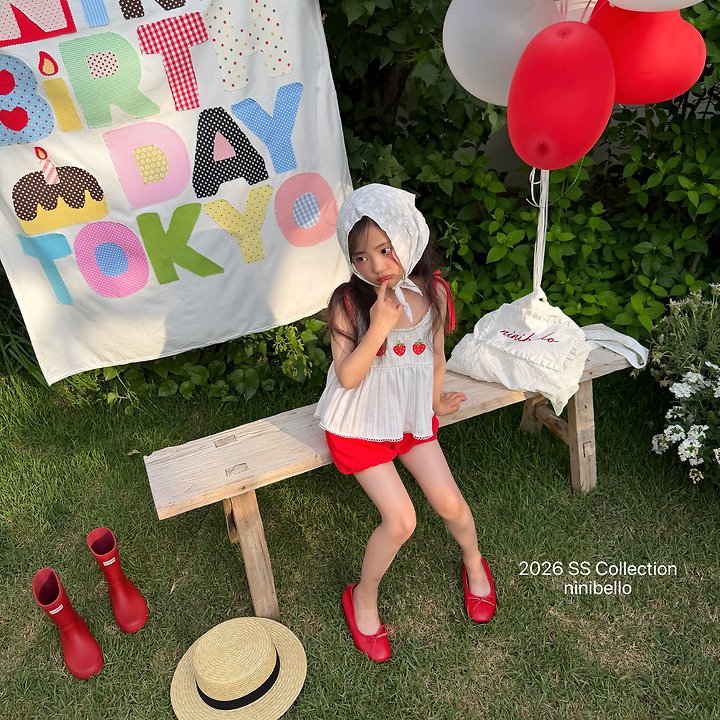 Ninibello - Korean Children Fashion - #childrensboutique - Berry Eyelet Blouse Top - 10