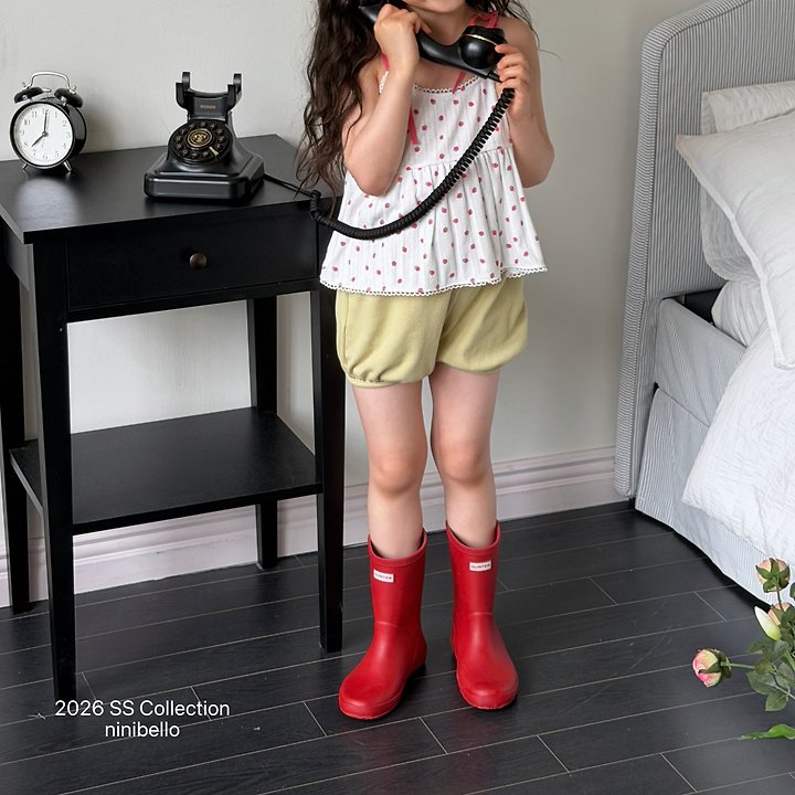 Ninibello - Korean Children Fashion - #designkidswear - Berry Eyelet Blouse Top - 11