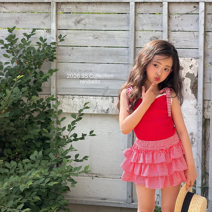 Ninibello - Korean Children Fashion - #designkidswear - Cherry Bonbon Sleeveless Top - 10