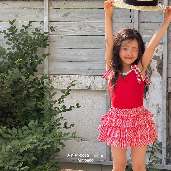 Ninibello - Korean Children Fashion - #discoveringself - Cherry Bonbon Sleeveless Top - 11