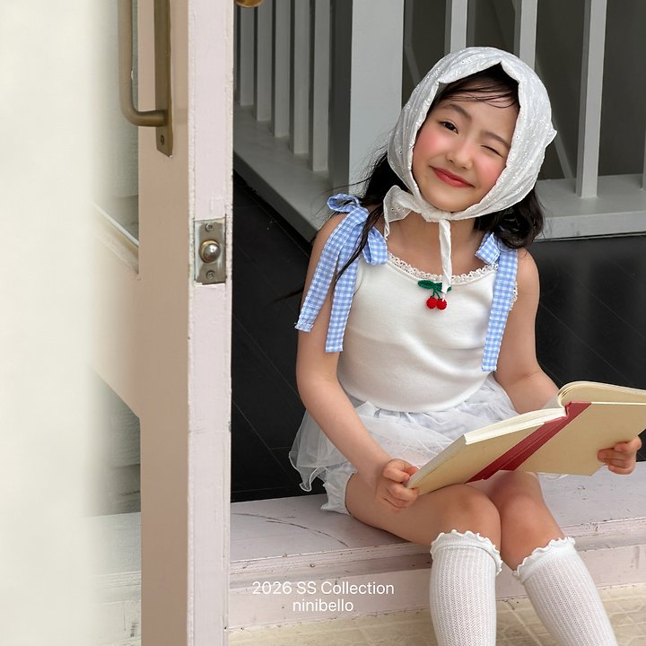 Ninibello - Korean Children Fashion - #fashionkids - Cherry Bonbon Sleeveless Top - 12