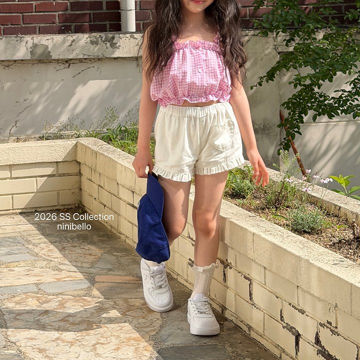 Ninibello - Korean Children Fashion - #fashionkids - Heart Frill Denim Pants - 5