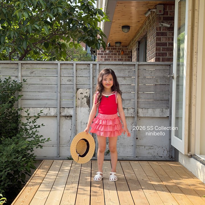Ninibello - Korean Children Fashion - #littlefashionista - Cherry Bonbon Sleeveless Top - 3