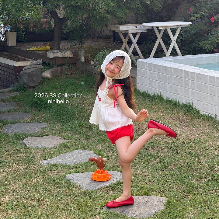 Ninibello - Korean Children Fashion - #magicofchildhood - Berry Eyelet Blouse Top - 5