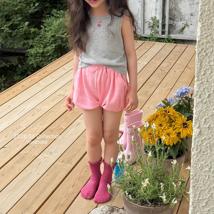 Ninibello - Korean Children Fashion - #magicofchildhood - Tomato Button Sleeveless Tee - 9