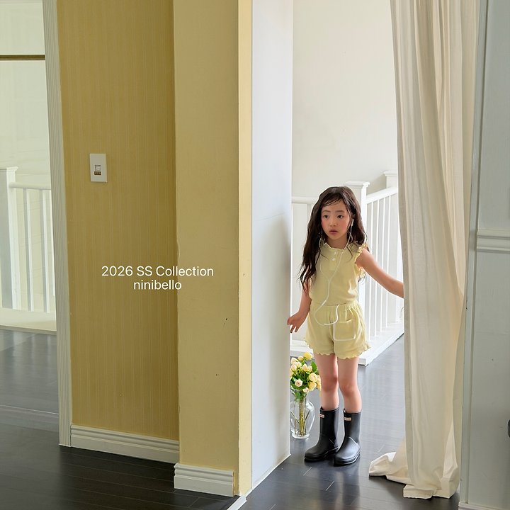 Ninibello - Korean Children Fashion - #minifashionista - Romy Frill Sleeveless Tee - 8