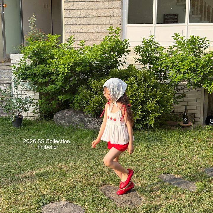 Ninibello - Korean Children Fashion - #prettylittlegirls - Berry Eyelet Blouse Top - 7
