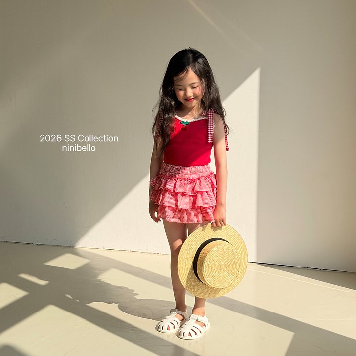 Ninibello - Korean Children Fashion - #prettylittlegirls - Cherry Bonbon Sleeveless Top - 6