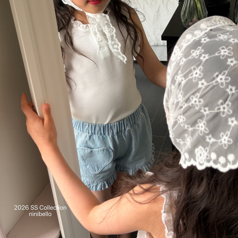 Ninibello - Korean Children Fashion - #stylishchildhood - Romy Frill Sleeveless Tee - 12
