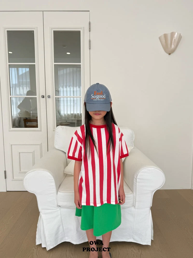 O Wa - Korean Children Fashion - #Kfashion4kids - Striped Tee - 3