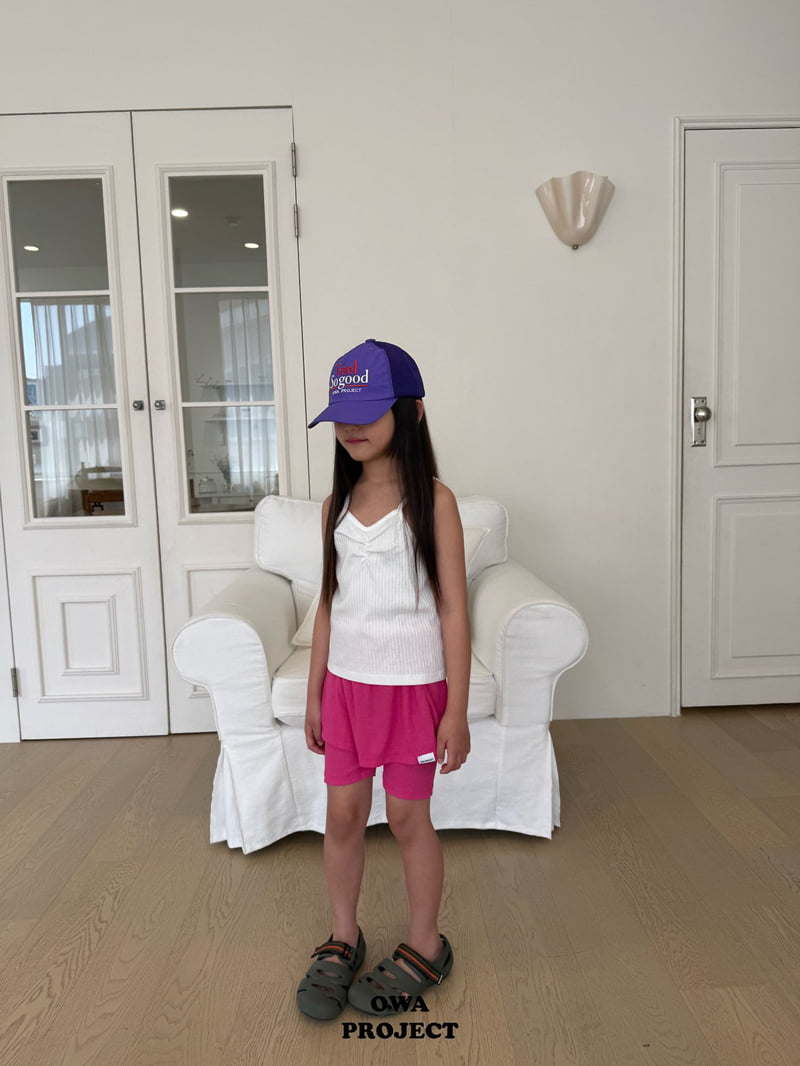 O Wa - Korean Children Fashion - #childrensboutique - Slit Skirt Leggings - 3