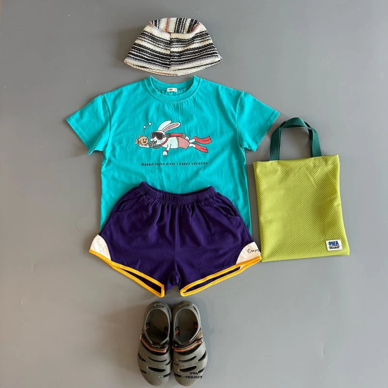 O Wa - Korean Children Fashion - #kidsstore - Scuba Rabbit Tee - 3