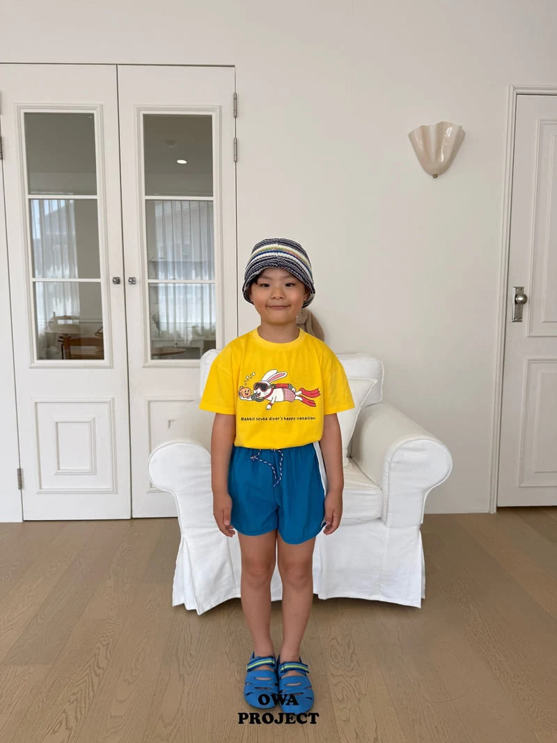 O Wa - Korean Children Fashion - #prettylittlegirls - Scuba Rabbit Tee - 9