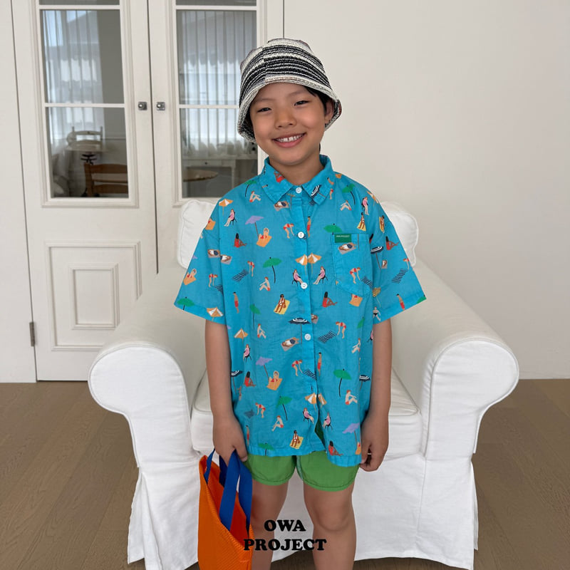 O Wa - Korean Children Fashion - #toddlerclothing - Beach Shirt - 4