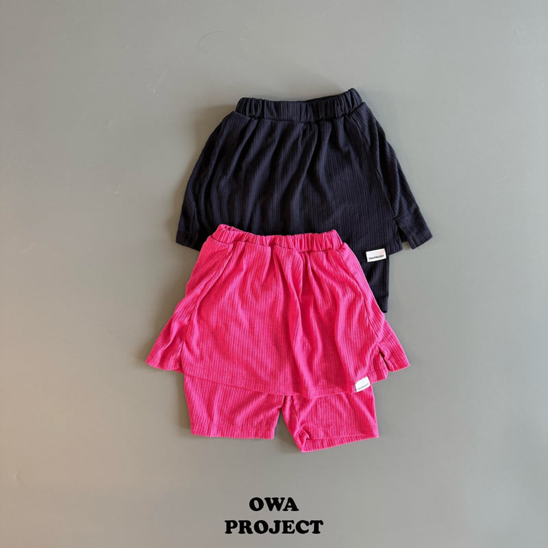 O Wa - Korean Children Fashion - #stylishchildhood - Slit Skirt Leggings