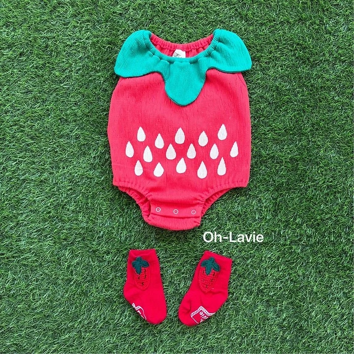 Oh lavie - Korean Baby Fashion - #babyclothing - Fruits Baby Suit - 3