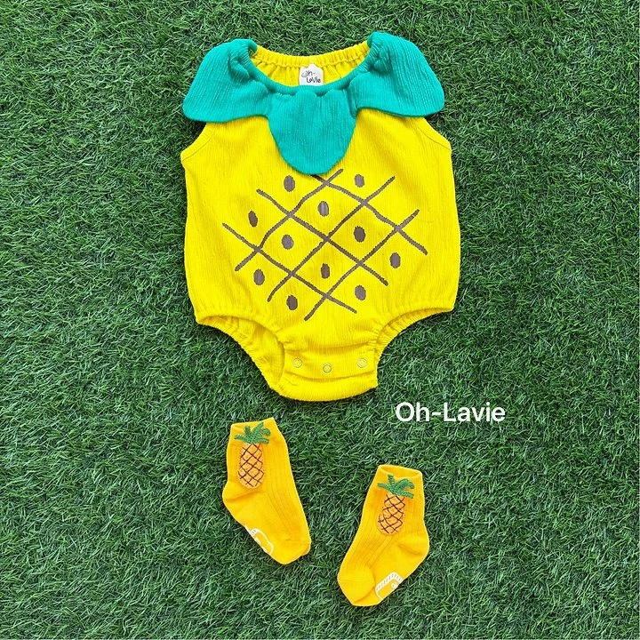 Oh lavie - Korean Baby Fashion - #babyclothing - Fruits Baby Suit - 4