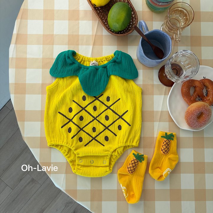 Oh lavie - Korean Baby Fashion - #babygirlfashion - Fruits Baby Suit - 6