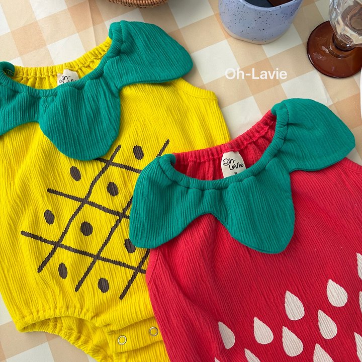 Oh lavie - Korean Baby Fashion - #babyoninstagram - Fruits Baby Suit - 8