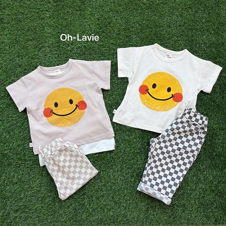 Oh lavie - Korean Children Fashion - #Kfashion4kids - Smile Blush Short Sleeve Tee - 7