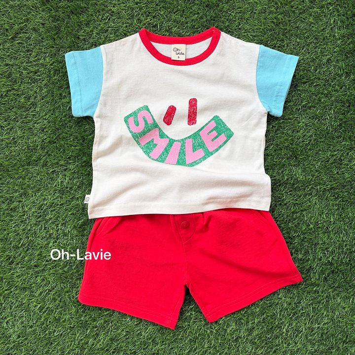 Oh lavie - Korean Children Fashion - #childofig - Smile Short Sleeve Tee - 9