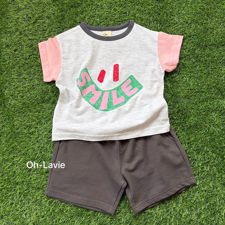 Oh lavie - Korean Children Fashion - #childrensboutique - Smile Short Sleeve Tee - 10