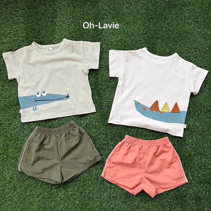 Oh lavie - Korean Children Fashion - #childrensboutique - Roar Short Sleeve Tee - 8