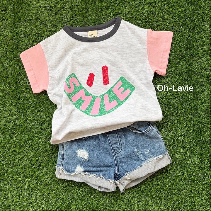 Oh lavie - Korean Children Fashion - #designkidswear - Smile Short Sleeve Tee - 11